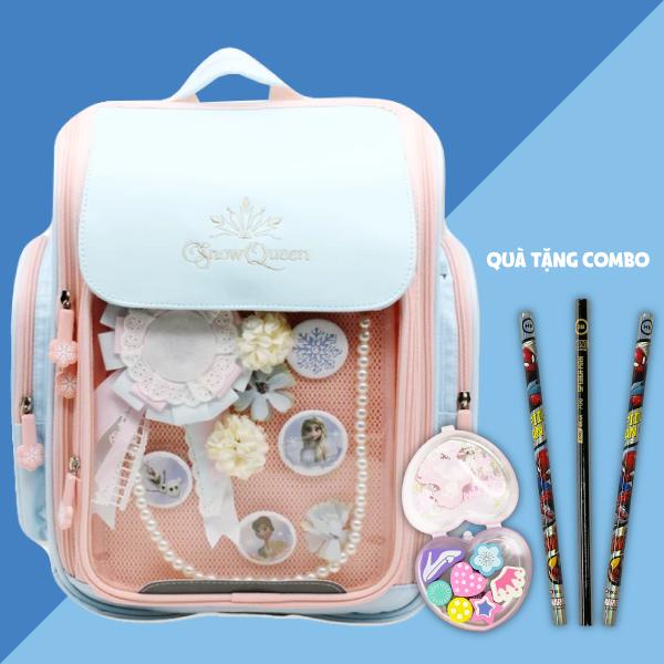 Ba Lô Học Sinh Công Chúa Elsa - Zhongshan FB8660B1-6 - Màu Cam