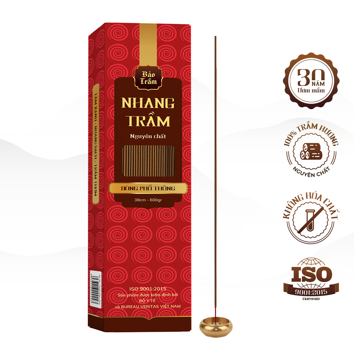 Nhang Trầm Hương Bảo Trầm, Phổ Thông 30cm/ 40cm