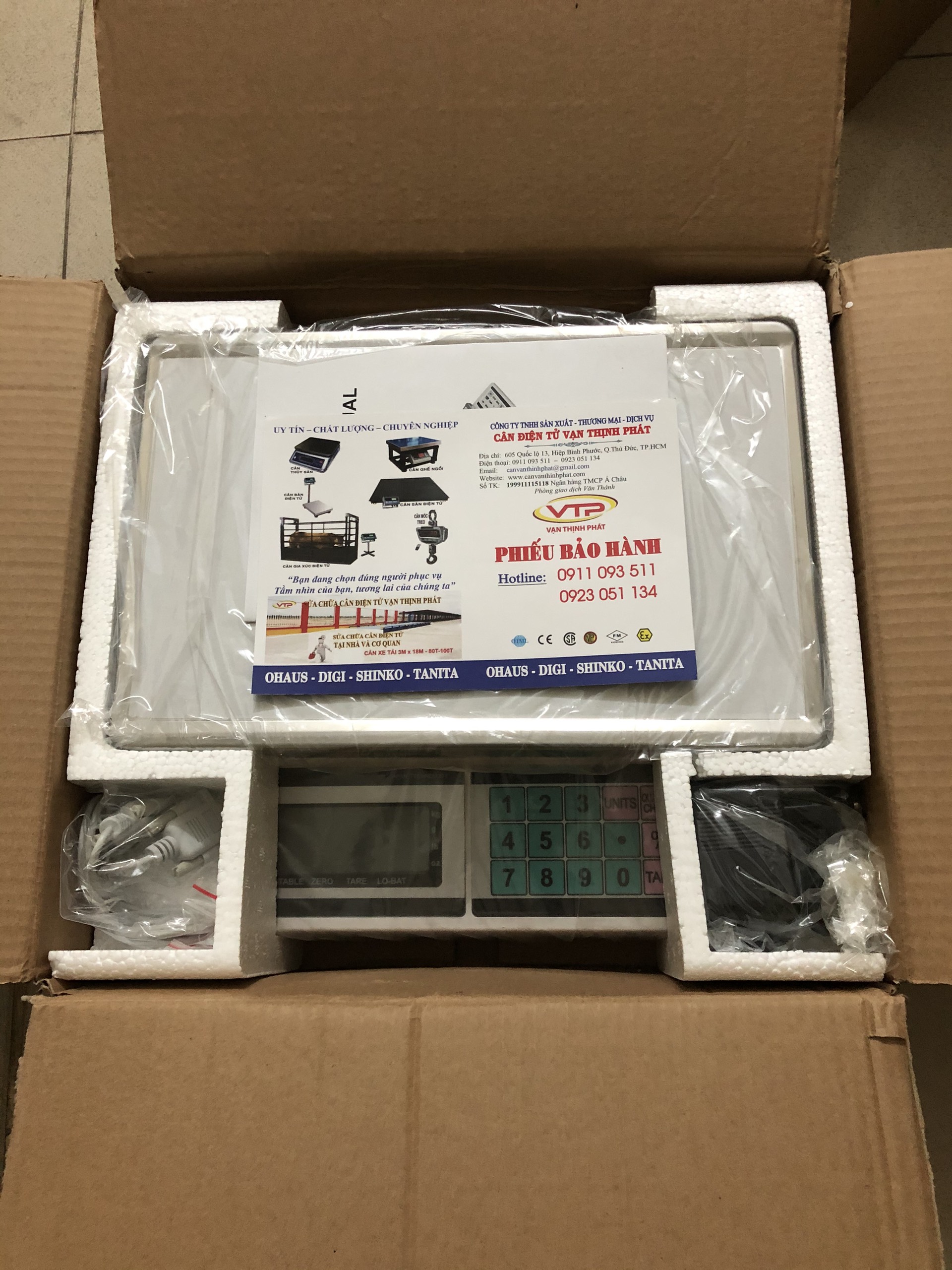 Cân Điện Tử VIBRA SHINKO TPS HW 15 KG