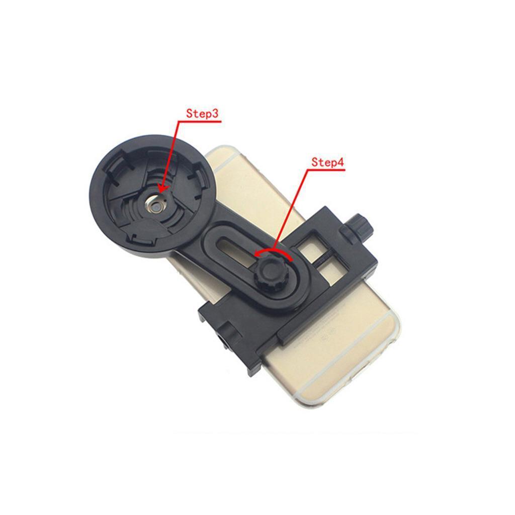 2 Pieces Universal Camera Adapter Smartphone Capturer Holder Mount Barcket for Binoculars Monocular Scopes Telescopes 26.4-46.4mm