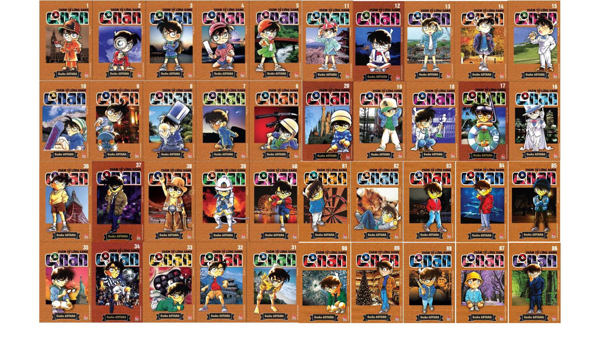 Truyện Tranh NXB Kim Đồng - Combo Conan Trọn bộ 100 tập