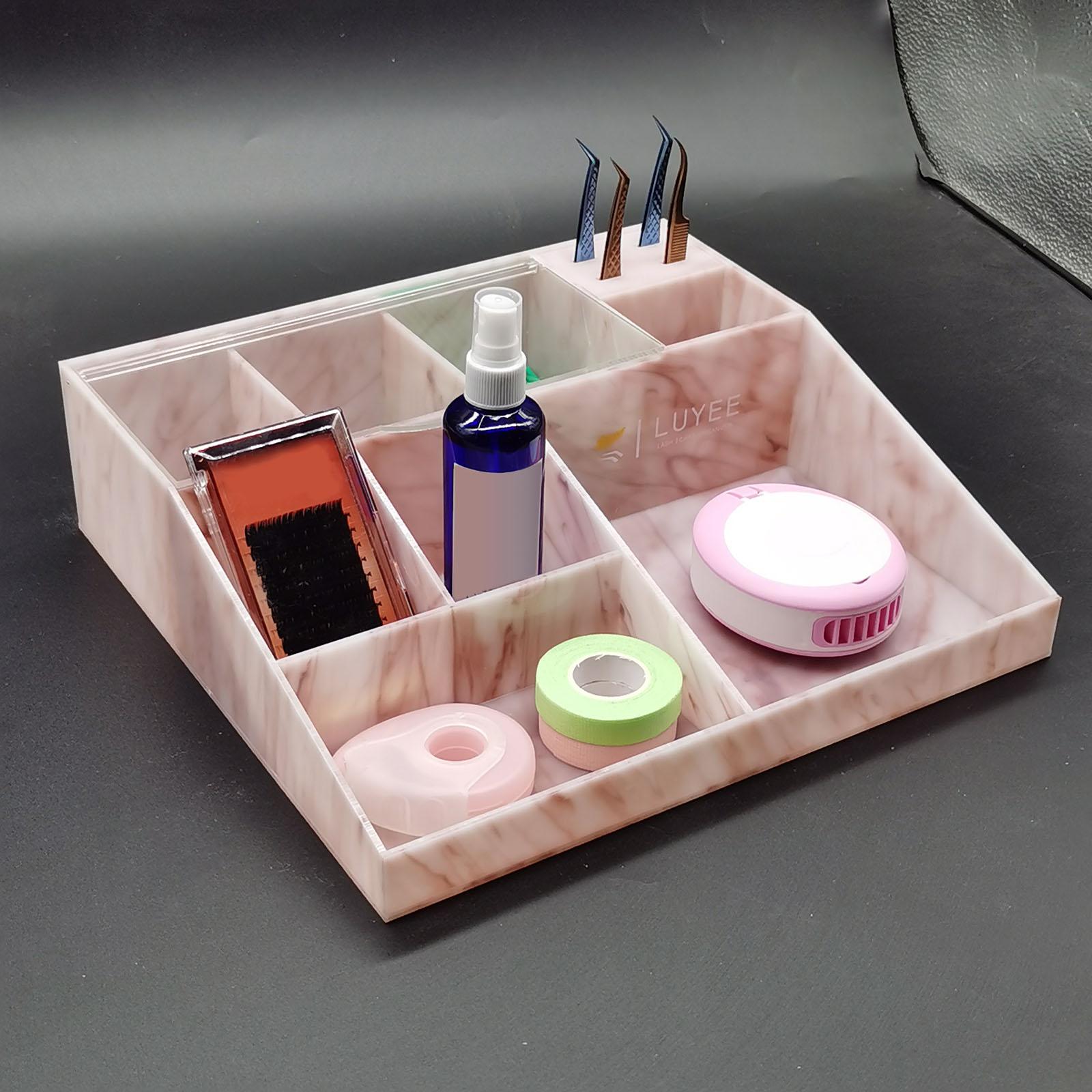 Eyelash Extension Supplies Accessories Tools Organizer Storage Box Stand, Display Storage Box Shelf Holder