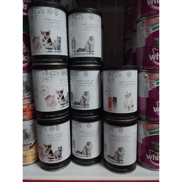 Pate lon Kingpet 380gr chó mèo các vị