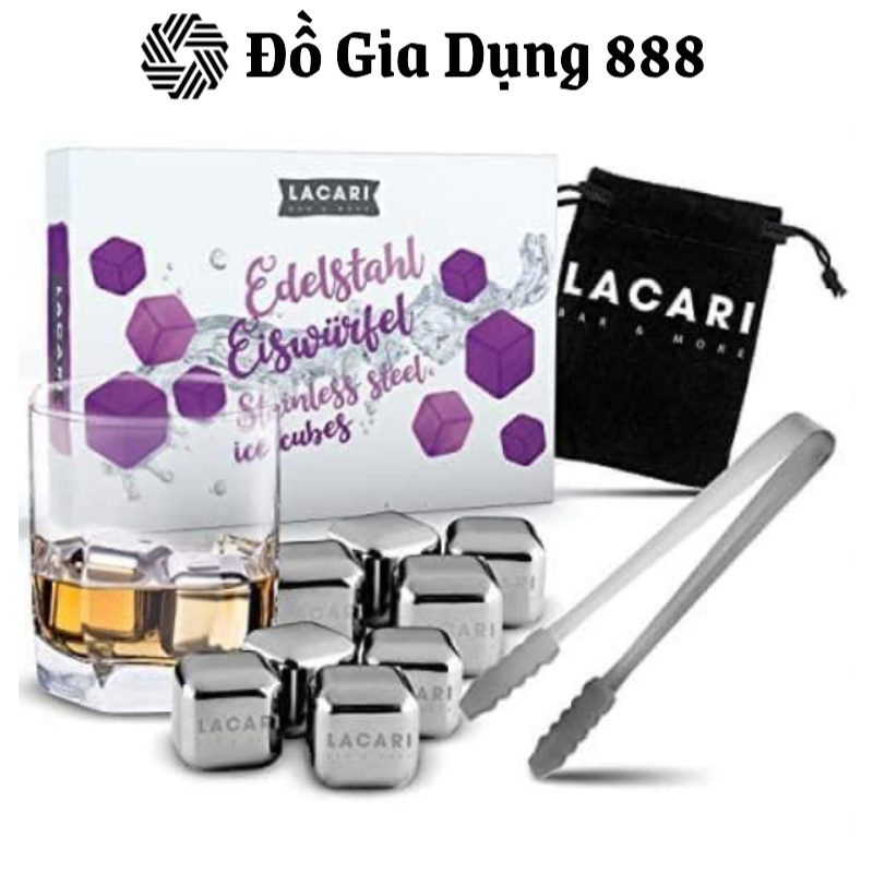 Đá Inox LACARI, Đá Vĩnh Cửu, Đá Không Tan Trong Nước, 8 Viên, Nhập Đức