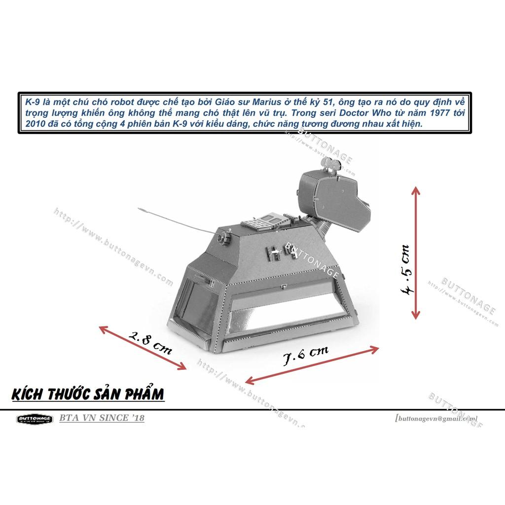 Mô Hình Lắp Ráp 3d Chó Robot K9