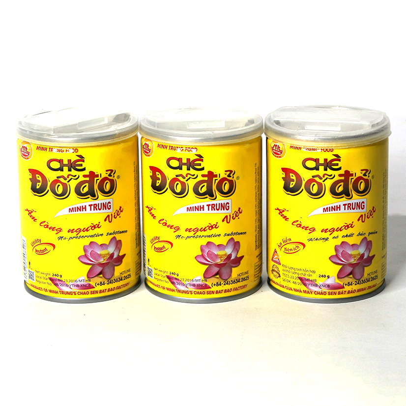 Chè Đỗ Đỏ Minh Trung lốc 3 lon - CHEDODO 3