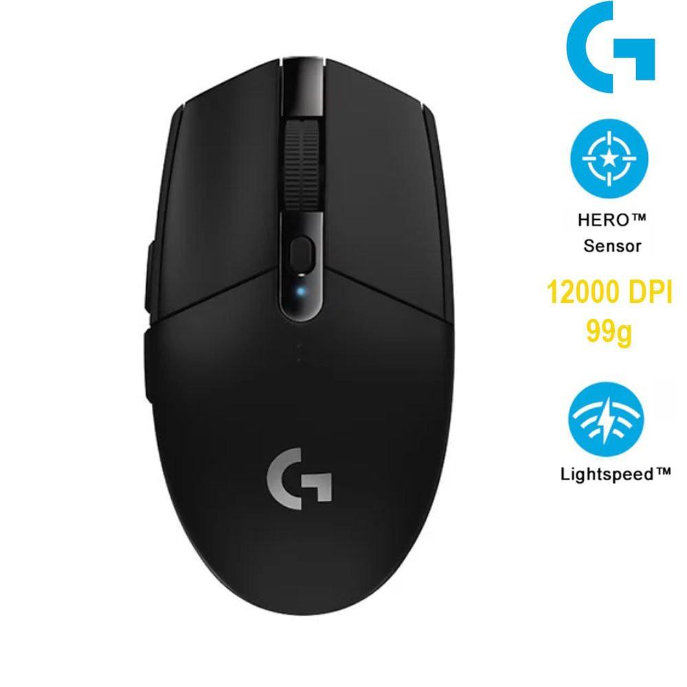 Chuột Logitech không dây G304 Màu Đen Hàng chính hãng