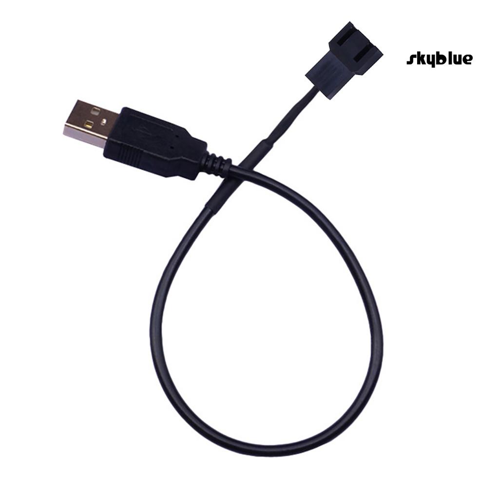 Dây Cáp Chuyển Đổi Usb A Male Sang 2 Pin Quạt Tản Nhiệt Dành Cho Máy Tính