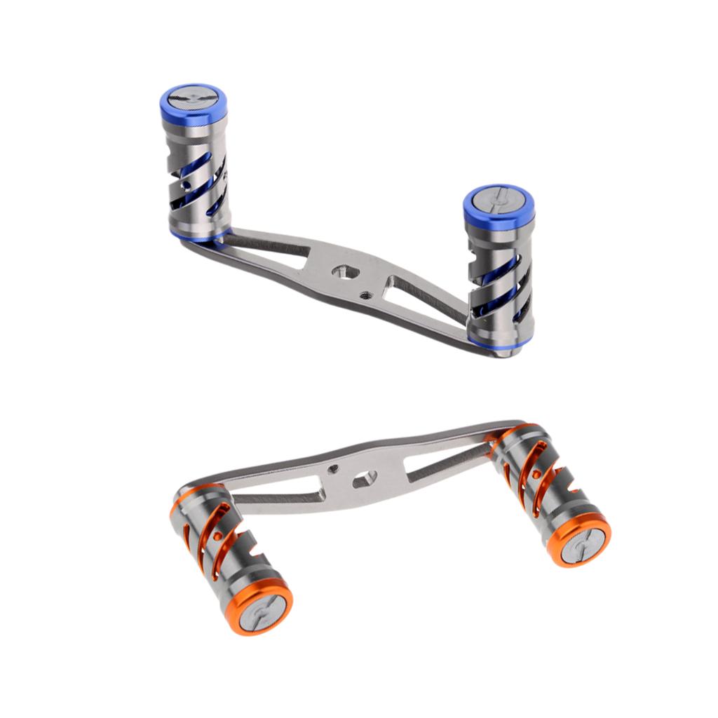 Aluminum Alloy Fishing Baitcasting Reel Handle Rocker Arm Replacement Blue