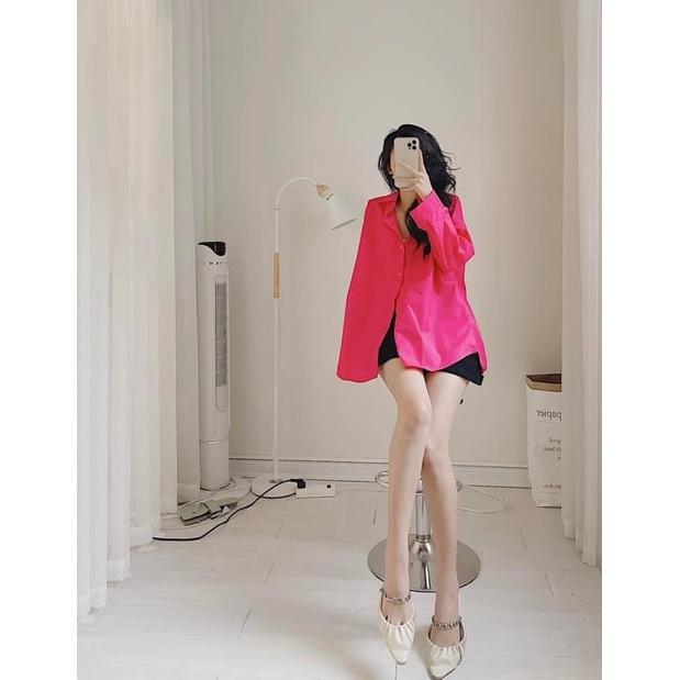 Áo sơ mi trơn nhiều màu sắc