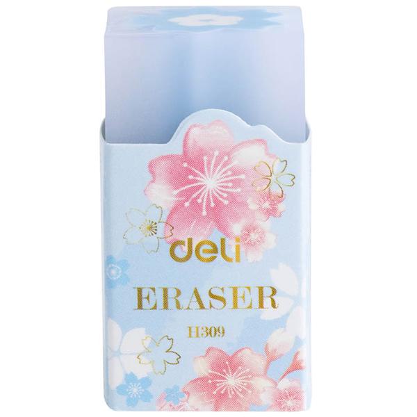 Gôm Thạch Hình Hoa Sakura - Deli EH309 - Xanh Dương