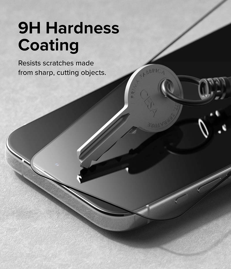 Dán cường lực dành cho iPhone 15 Pro Max/15 Pro/15 Plus/15 RINGKE Tempered Glass - Hàng Chính Hãng