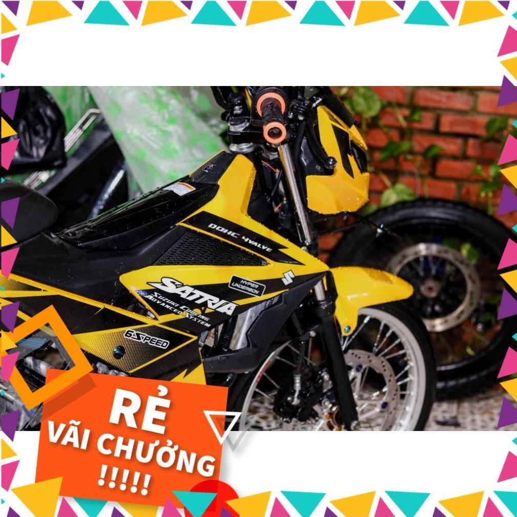Tem Rời Raider FI Mẫu Vàng Đen Trắng Satria F150