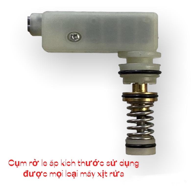 Cụm rờ le áp, công tắc trong áp lực máy xịt rửa xe kích thước 48.33x22.33MM ĐK Ren ngoài Ø18mm dạng trực tiếp áp lực cao, RELAY 1