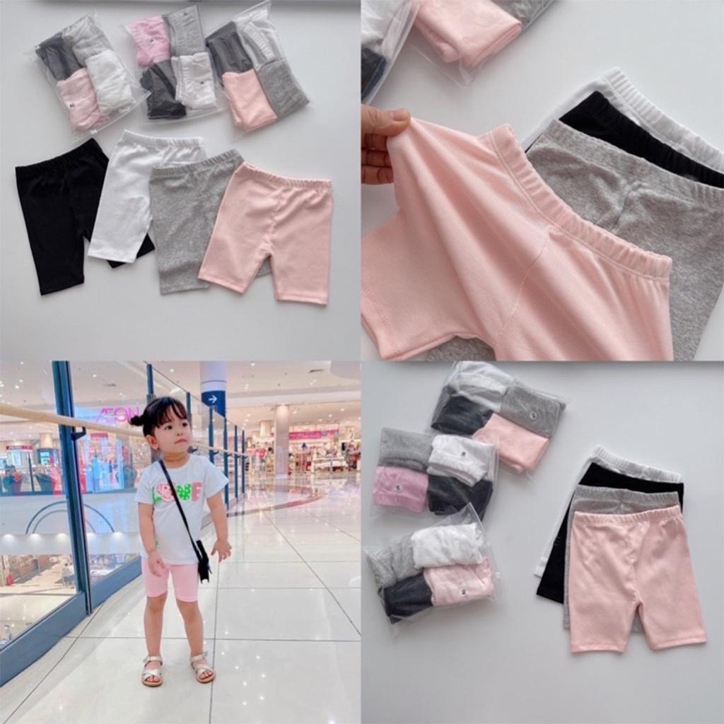 Quần Legging Đùi Mùa Hè Tiện Lợi LYBABY Cho Bé Gái QC12