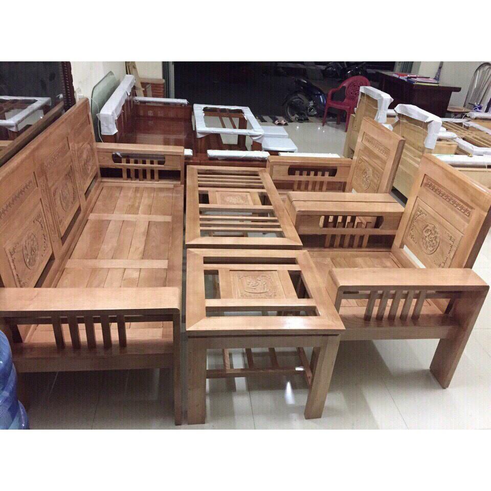 Bộ bàn ghế gỗ sồi Nga