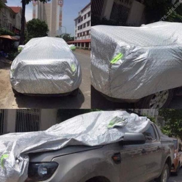 Bạt phủ tre xe oto tráng nhôm bạc cao cấp