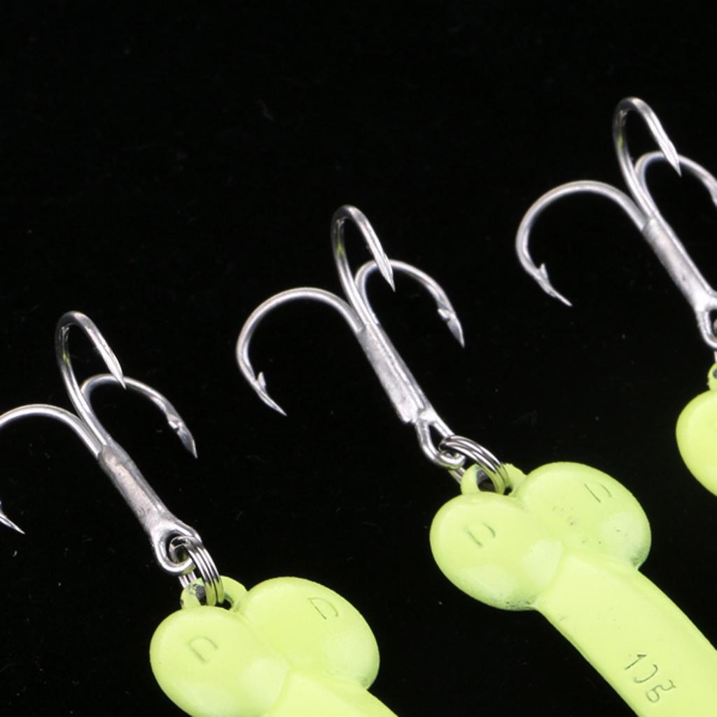 3Pcs 4.5cm Artificial Simulation Metal Sequins Metal Sequins Fishing Hooks