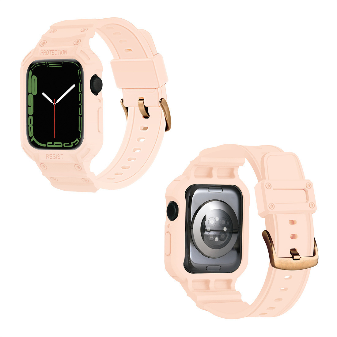 Ốp Case Kèm Dây Đeo Kiểu Gshock Kai dành cho Đồng Hồ Apple Watch- Hàng Chính Hãng