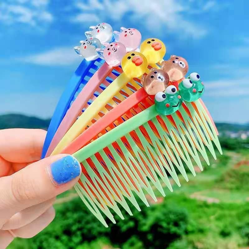 Lược Xước Định Hình Tóc Họa Tiết Nhiều Màu