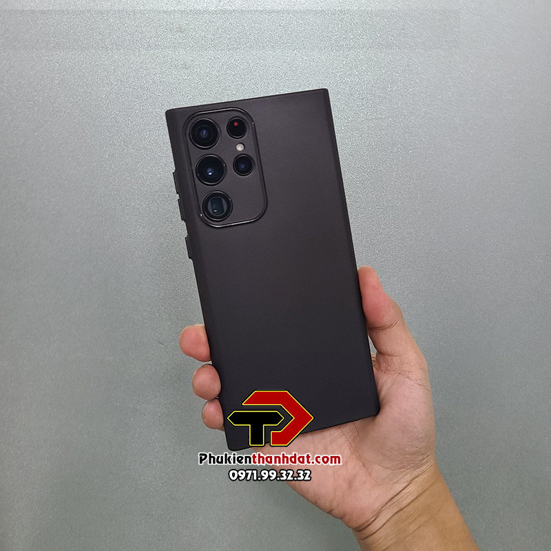 Ốp lưng cho SamSung Galaxy S23 Ultra silicone dẻo bảo vệ cụm camera sau, chống vân tay, chống bám mồ hôi