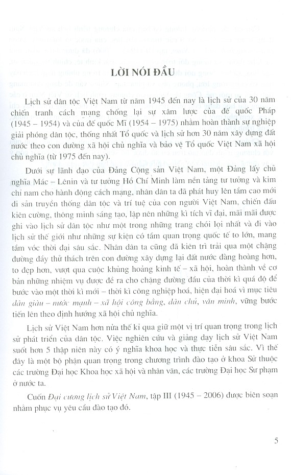 Đại Cương LỊCH SỬ VIỆT NAM - Tập III (Tái bản lần thứ 19 năm 2022)