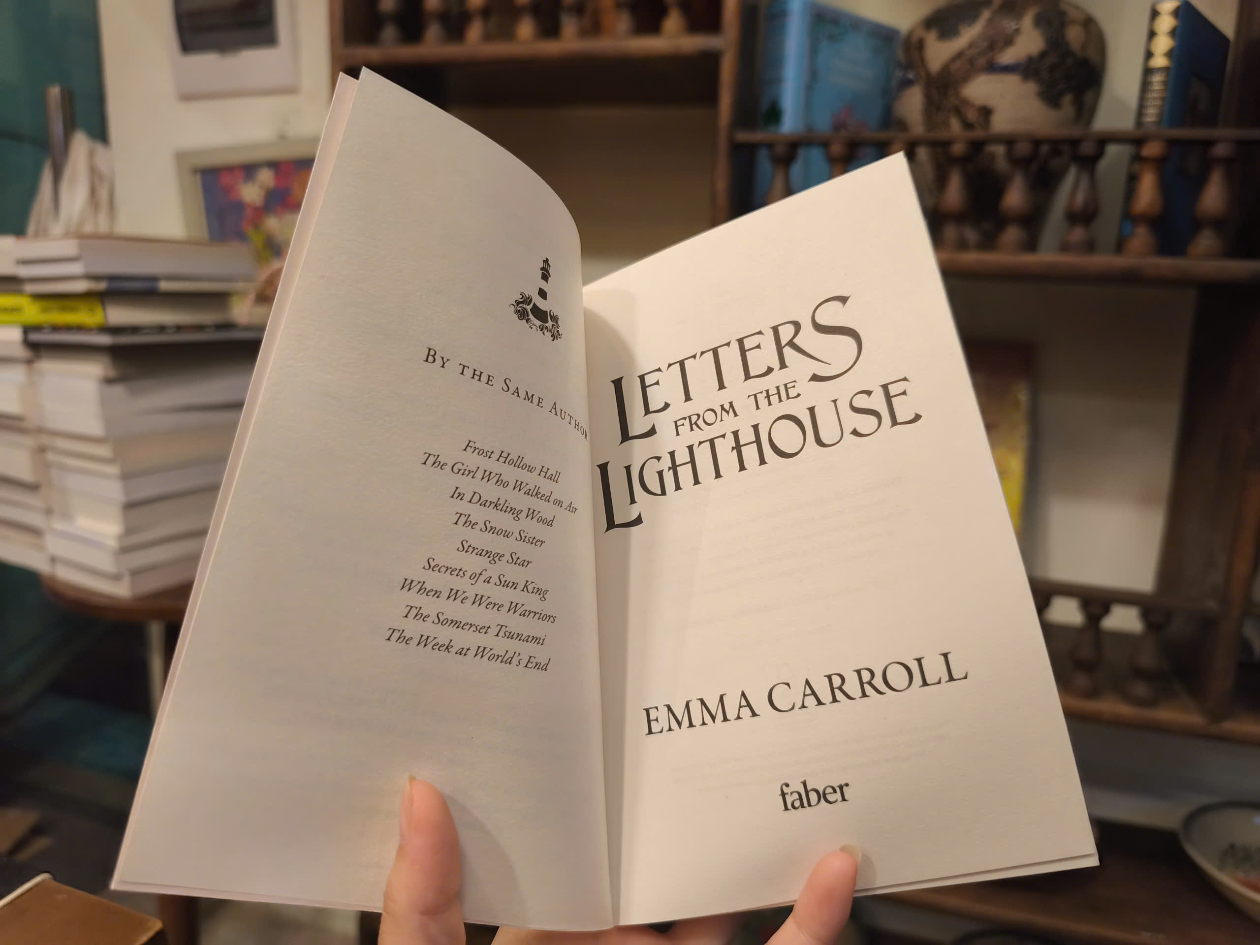 Sách - Letters from the Lighthouse by Emma Carroll | English Children's Historical Fiction