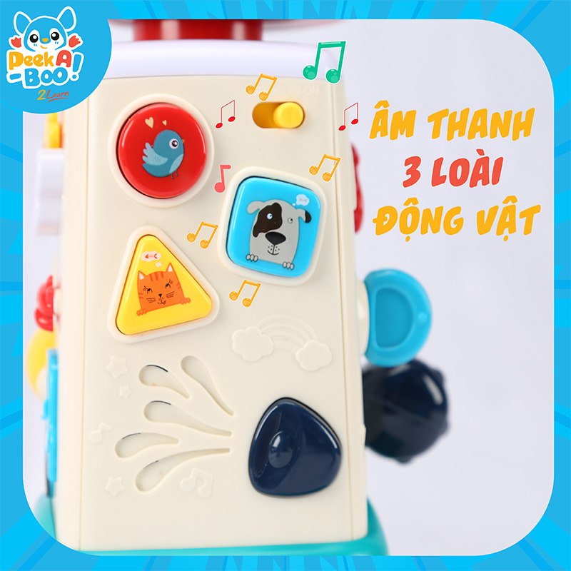 Đồ Chơi PEEK A BOO Tháp Cần Cẩu Đa Năng Cho Bé PAB013