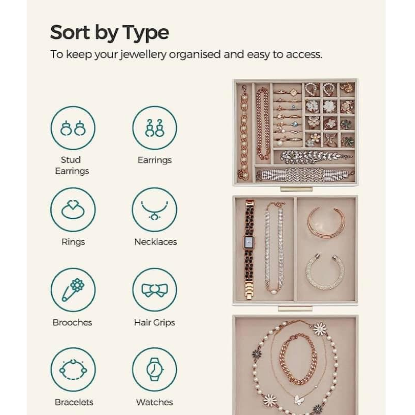 Hộp Đựng Trang Sức, Mắt Kính Songmics,  Nhập Đức