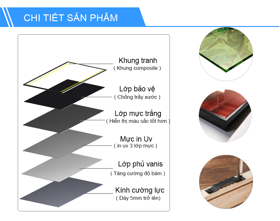 Tranh kính treo tường 3D- Mã Đáo Thành Công - GE54- kính cường lực 5mm, khung viền composite, công nghệ in UV 3 lớp, bền màu trên 20 năm.