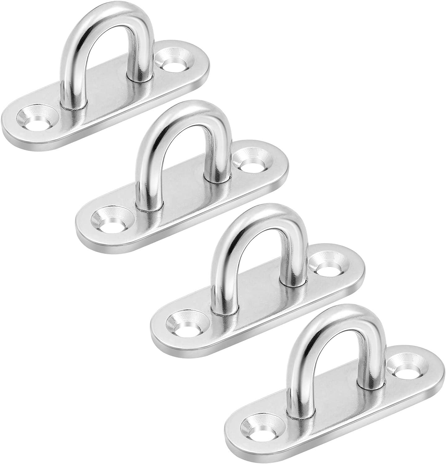 4 móc treo tường bằng thép không gỉ hình chữ U