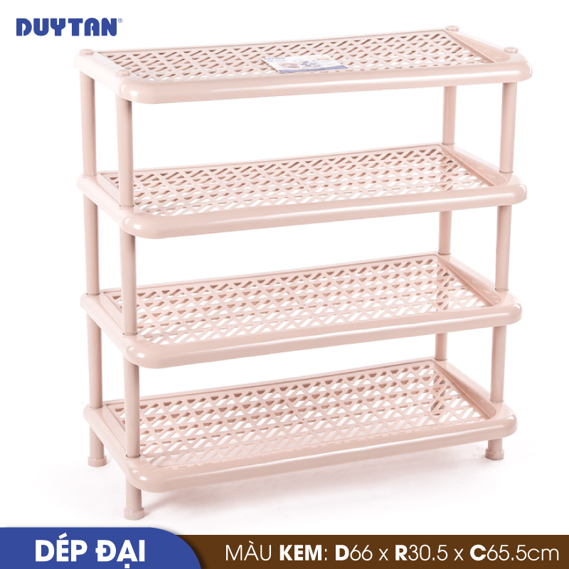 Kệ dép đại nhựa Duy Tân 4 tầng (66 x 30.5 x 65.5 cm) - 41743 - Giao màu ngẫu nhiên - Hàng chính hãng