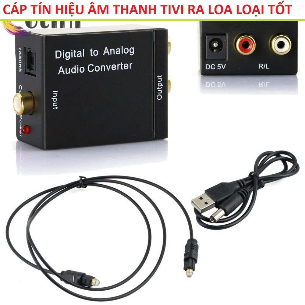 Khuôn giò Bộ Chuyển Đổi Âm Thanh Quang Học Tivi Ra Loa Amply Cao Cấp – Chất Âm To Rõ, Loại Tốt Nhất