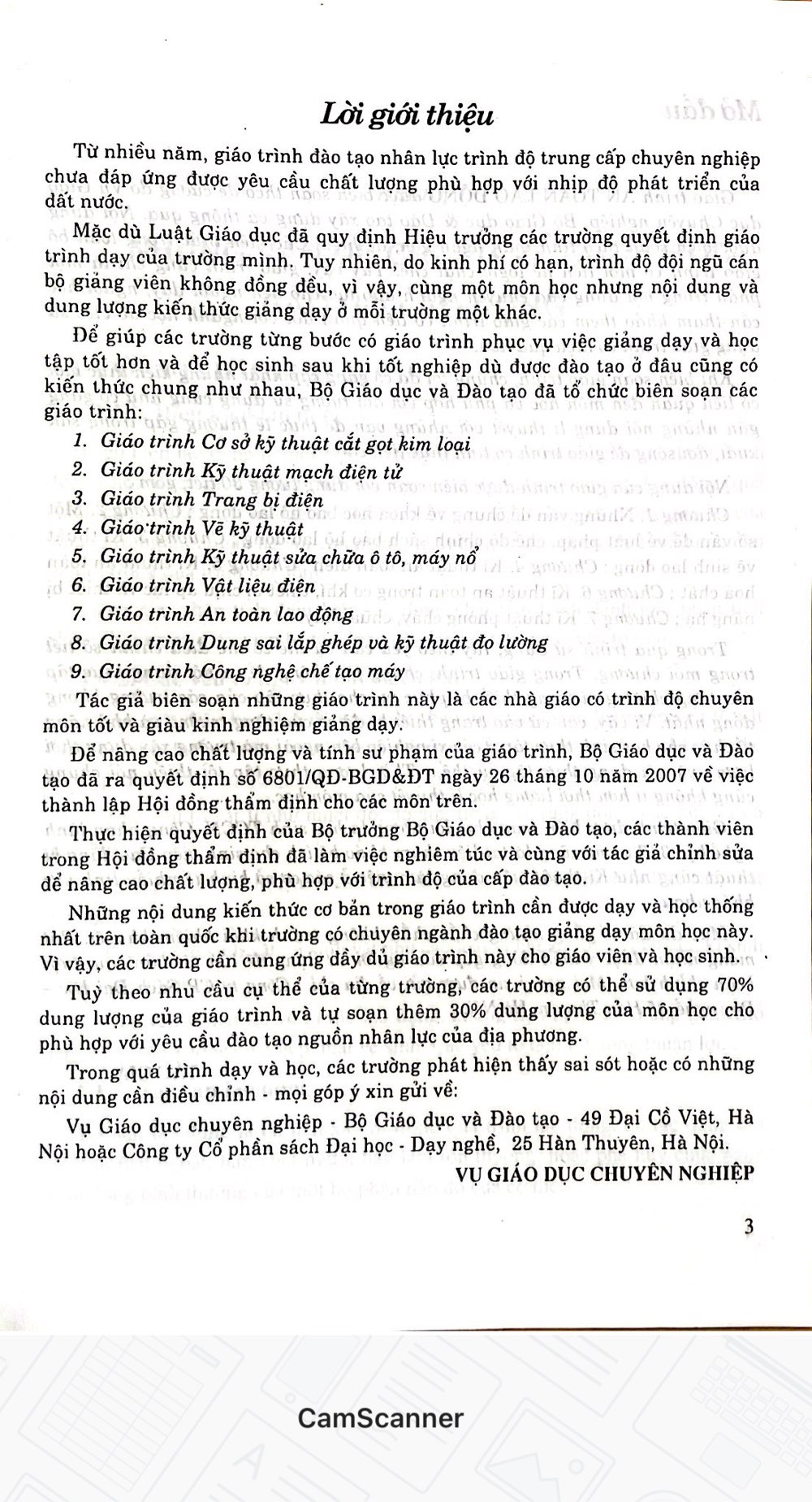 Giáo Trình An Toàn Lao Động ( Dùng Cho Các Trường Đào Tạo Hệ Trung Cấp Chuyên Nghiệp )