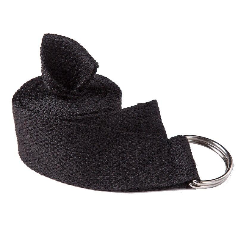 Women Yoga Stretch Strap Multi-Colors D-Ring Belt Fitness Exercise Gym Rope Figure Waist Leg Resistance Fitness Bands Yoga Belt
