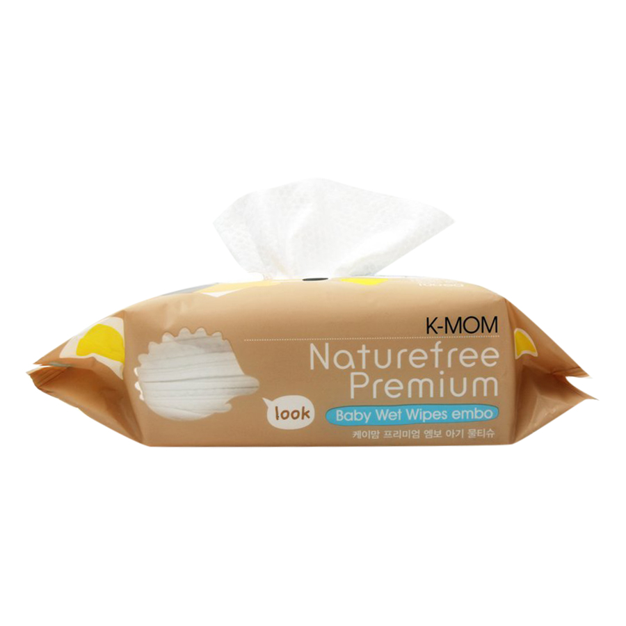 Khăn Ướt K-mom KM13038 Vân Nổi (100 Cái) - Mẫu Ngẫu Nhiên