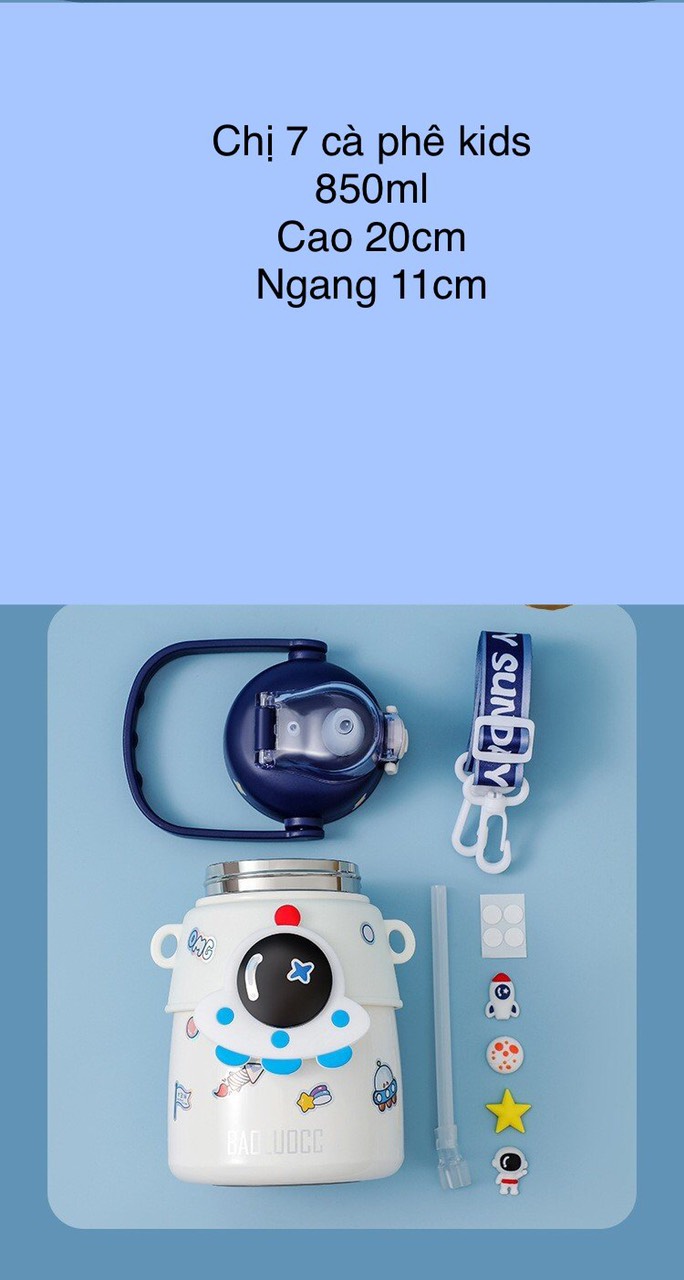 BÌNH GIỮ NHIỆT DỄ THƯƠNG TẶNG KÈM STICKER