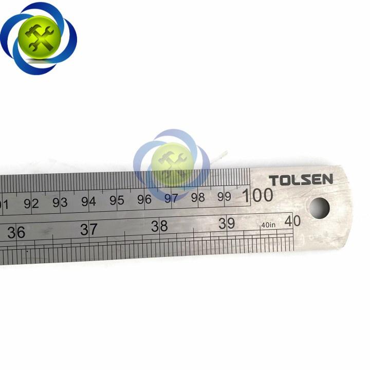 Thước lá 1000mm Tolsen 35030 kích thước 1000mm x 32mm x 1.5mm