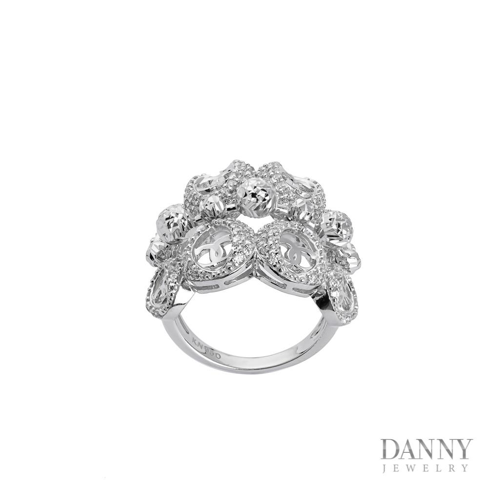 Nhẫn Nữ Bạc 925 Danny Jewelry Xi Bạch Kim KI4GZ026