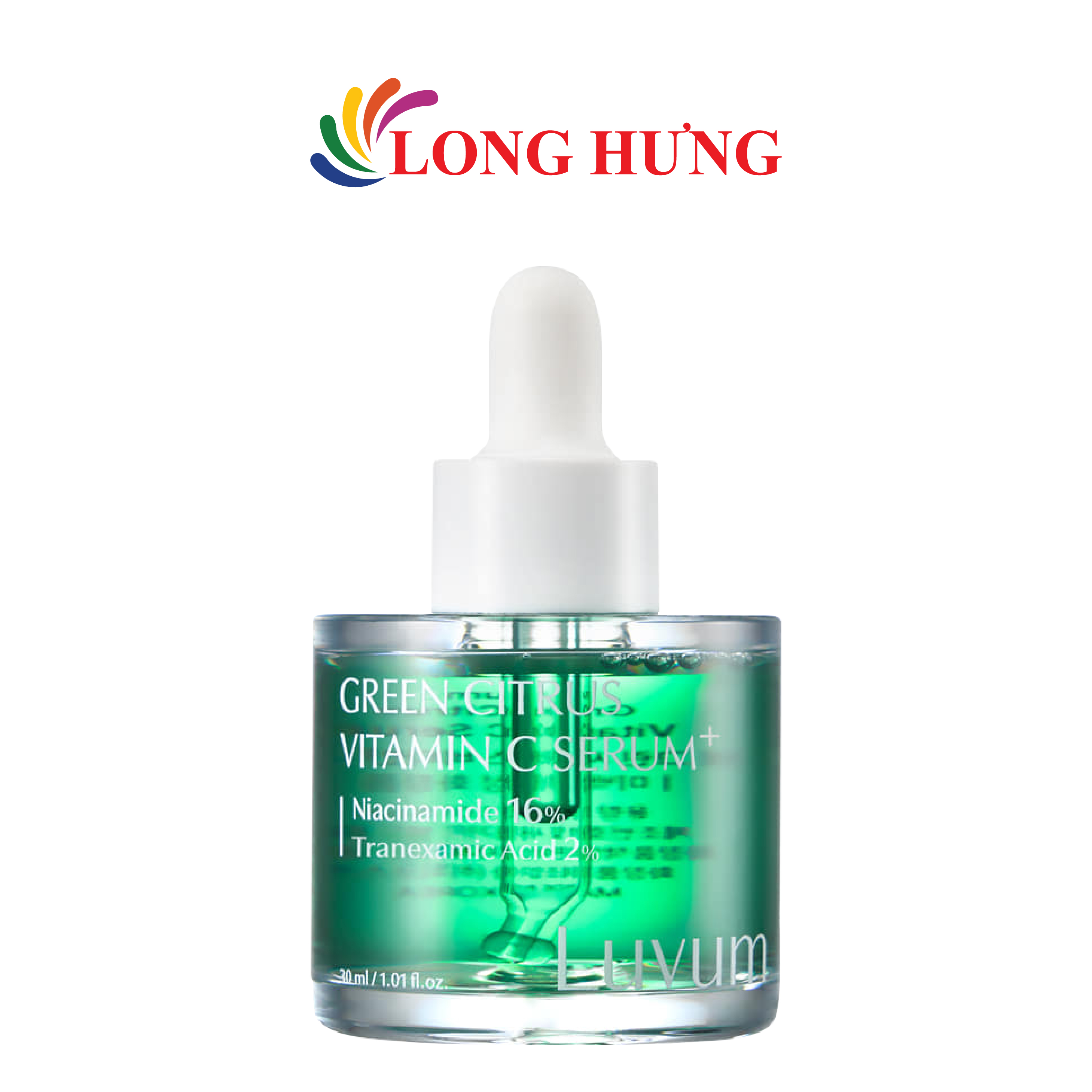 Tinh chất dưỡng sáng da Luvum Green Citrus Vitamin C Serum Plus (30ml) - Hàng chính hãng