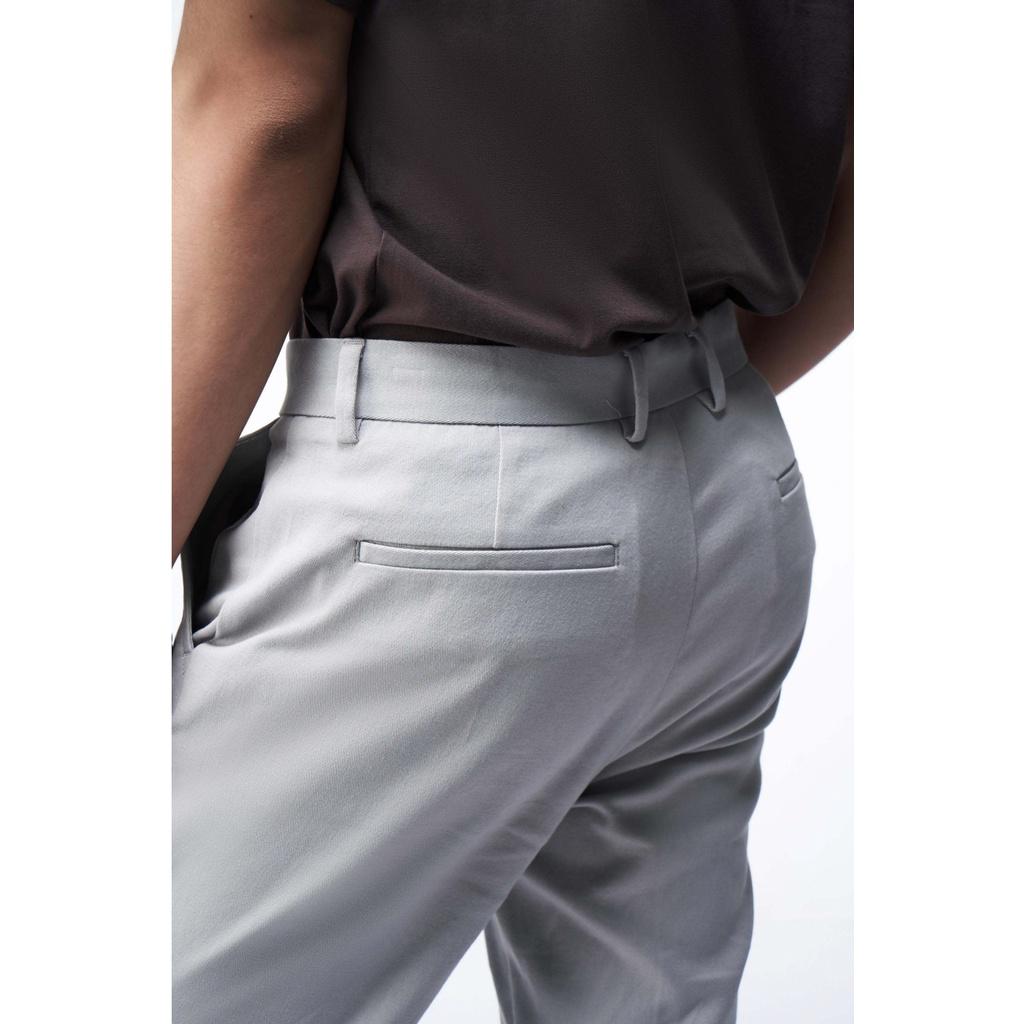 QUẦN KAKI NAM form slim crop chất vải kaki cotton cao cấp có độ co giãn nhẹ - 10F21PCA002CR1 | LASTORE MENSWEAR