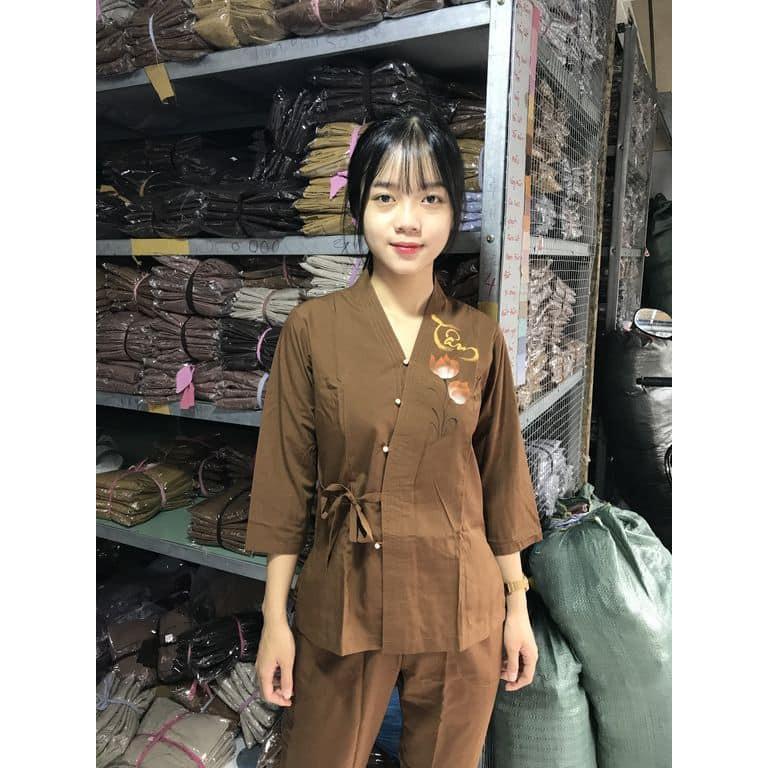 ĐỒ LAM ĐI CHÙA # ĐỒ ĐI CHÙA # PHÁP PHỤC PHẬT GIÁO #Nkật Vẽ kate 102