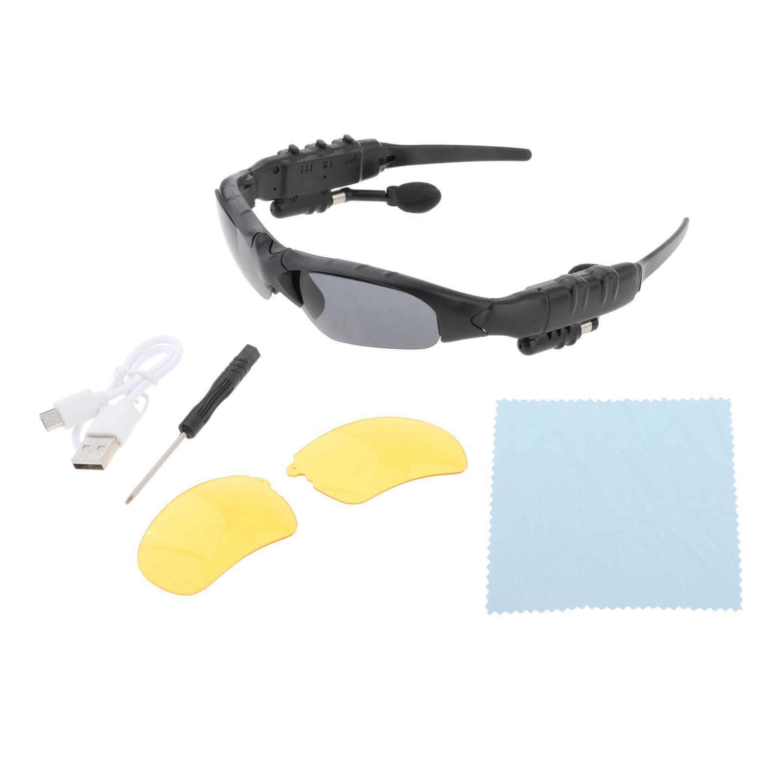 Music Bluetooth Sunglasses Headset for Sports Running Car Driving