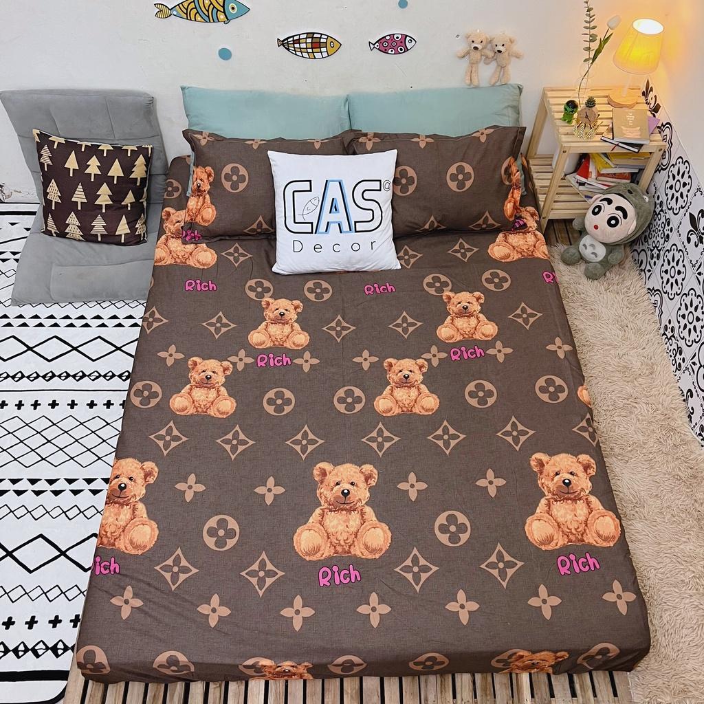 Bộ Ga Gối CAS Decor , Drap Ga Trải Giường + 2 Vỏ Gối Nằm Nhiều Mẫu Lựa Chọn , Kích Thước 1m2 , 1m4 , 1m6 , 1m8 , 2m2