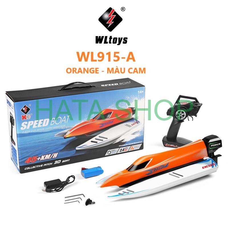 Tàu Cano Điều Khiển Từ Xa WL915-A Wltoys Tốc Độ 45km/h Động Cơ Không Chổi Than