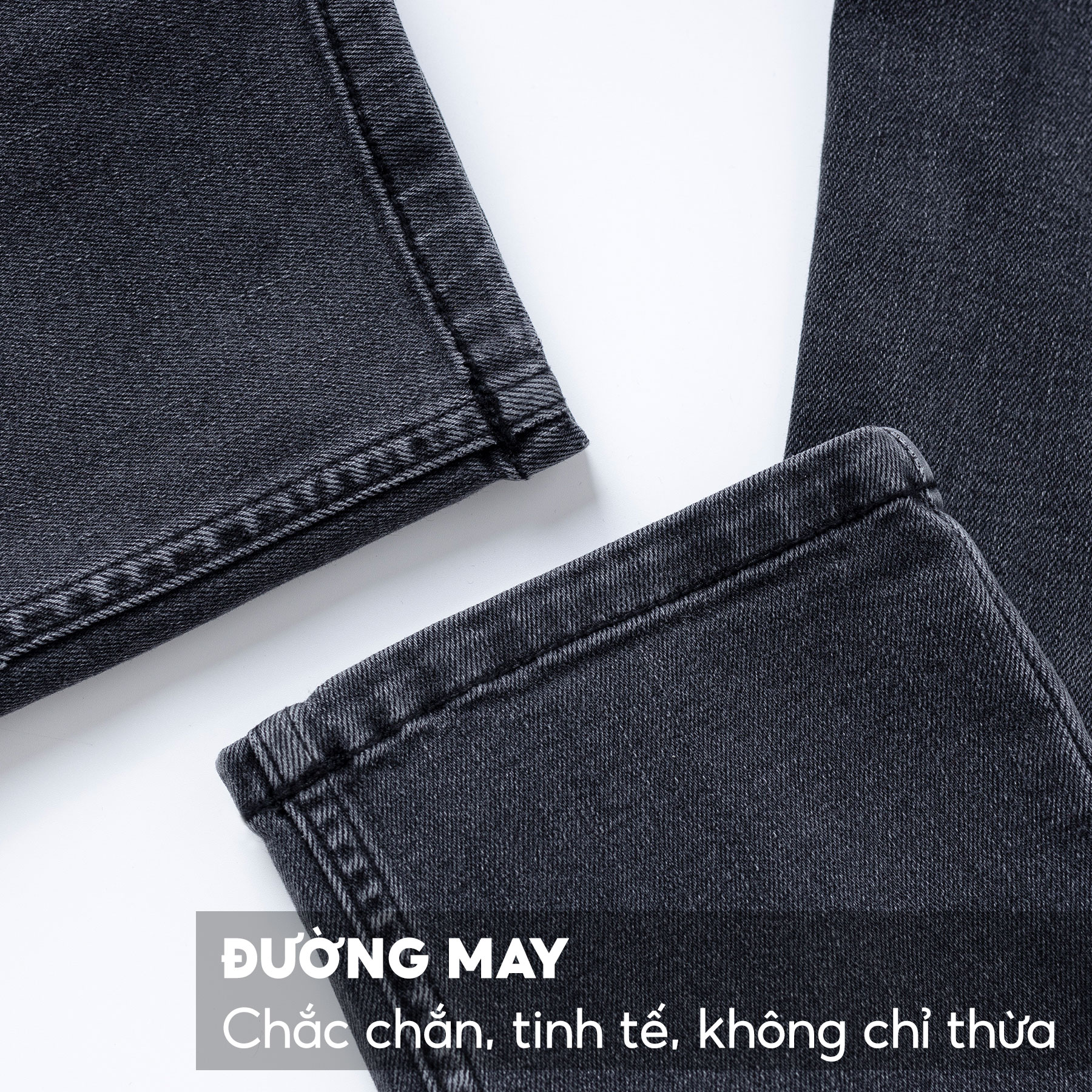 Quần Jean Nam 5S Premium 3 Màu Basic, Chất Liệu Cotton Cao Cấp, Mềm Mịn, Không Bai Gião, Không Phai, Co Giãn (QBD23005)