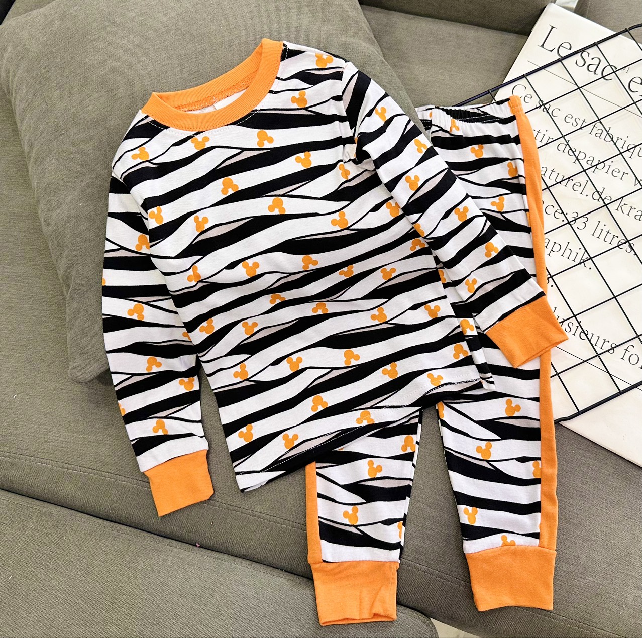Đồ bộ bé trai, bộ ngủ dài tay cho bé trai size 8-25KG chất thun cotton mềm mịn mát
