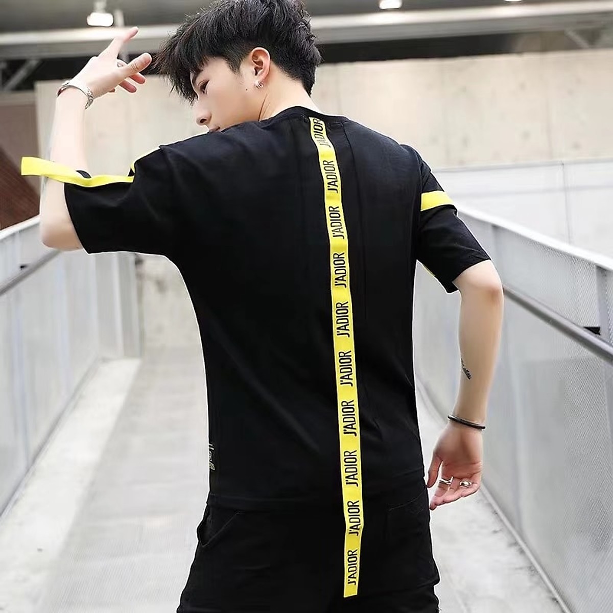 Áo thun Nam thiết kế dây trẻ trung chất vải cotton cao cấp dễ phối đồ phù hợp với xu hướng thời trang giới trẻ hiện nay