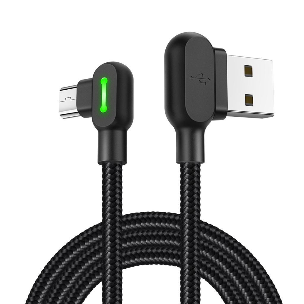 Right Angle Cable USB Data Charger Cord For Micro USB 0.5m/1.6ft