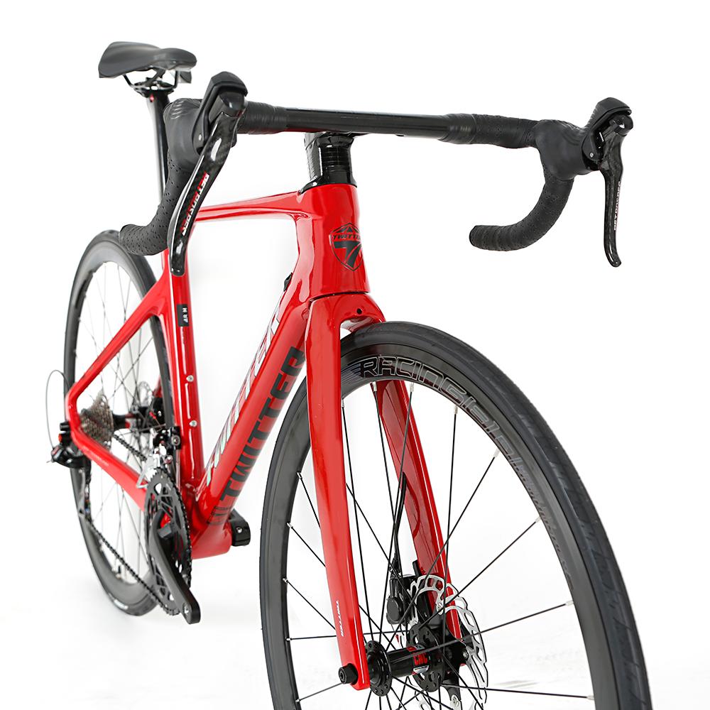 Twitter R10 RS-22S T800 Mũi bằng sợi carbon T800 Bike12*142mm qua đĩa phanh BICHCLE BICHCLE hoàn toàn ẩn dấu vết bên trong 700C Color: Light Grey Size: 43.5CM-XXS Number of speeds: Aluminum alloy wheel